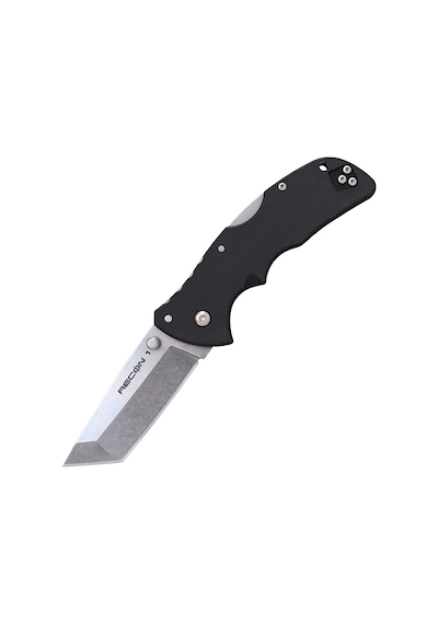 Cold Steel Mini Recon 1 Tanto Point Aus10a Stone Wash Kamp Çakı Siyah