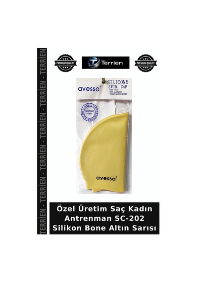 Özel Üretim Saç Kadın Antrenman Sc-202 Silikon Bone Altın Sarısı