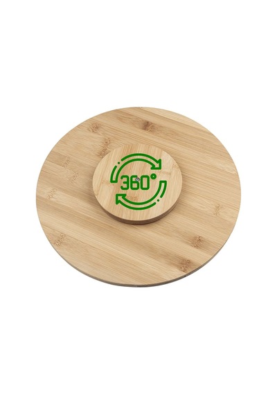 360 Dönen Bambu 2 Katlı Baharatlık Düzenleyici , Sunumluk, Organizer, Katlı Stant Diğer