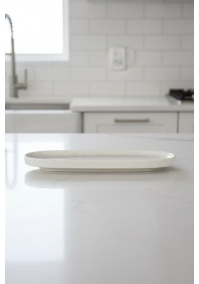6'lı Toledo Oval Kayık Tabak 16x8,5cm Dijital Asel Rinart Krem