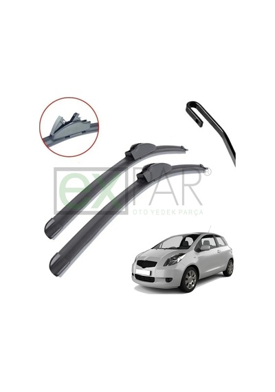 Toyota Yaris Ön Cam Silecek Süpürgesi Takımı 2006 - 2010 Yariss Ön Silecek