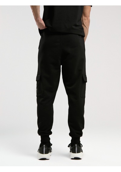 Ever Essentials Regular Siyah Erkek Kargo Cepli Jogger Siyah
