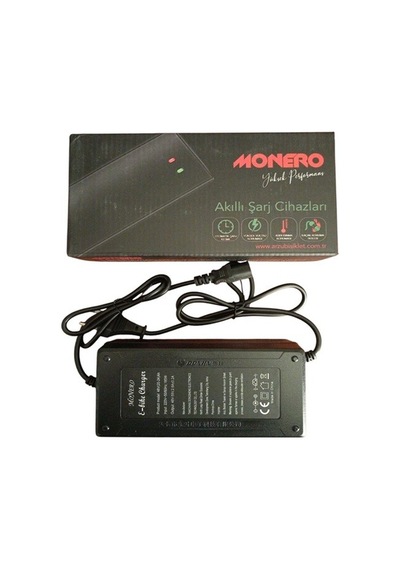 Monero 48 V 20-24 Ah Şarj Cihazı Ebıke Devre Kesicili Şarj Cihazı Boyutu 6cmx3,2cm