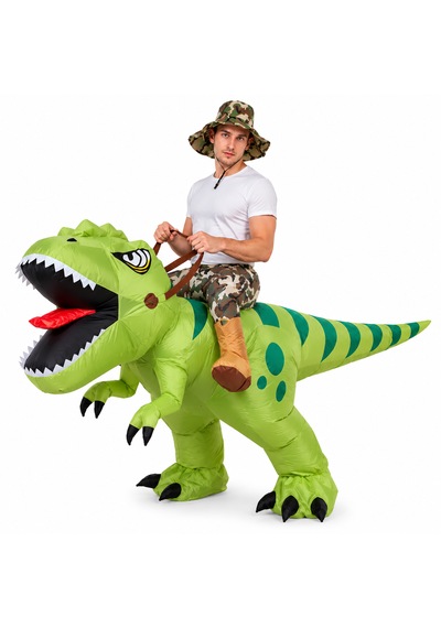 Yetişkin Şişme Dinozor T-rex Kostümü Halloween Ve Parti Kostümü