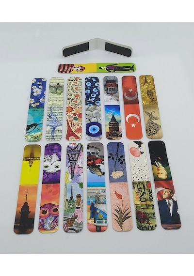 Giftsturkiye Kitap Ayracı İçi Mıknatıslı Ufak Ince Ebat Popüler