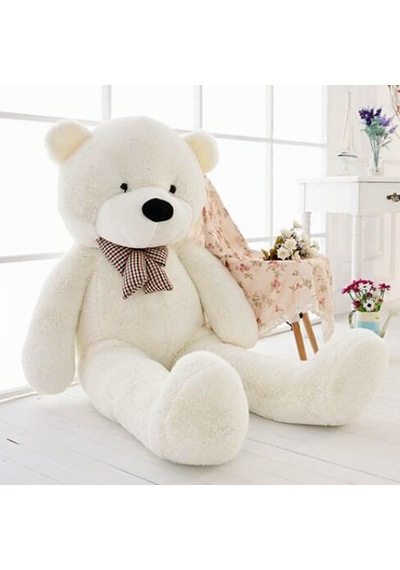 Kuki Oyuncak 160Cm Sevimli Beyaz Peluş Ayı