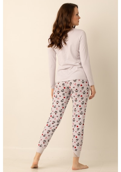 Miorre Doremi Pamuklu Bayan Pijama Takımı 001