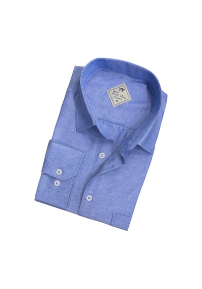 Linen Keten Klasik Mavi Uzun Kollu Erkek Gömlek Regular Kalıp -10091 Mavi Linen Keten Klasik Mavi Uzun Kollu Erkek Gömlek Regular Kalıp -10091 Mavi