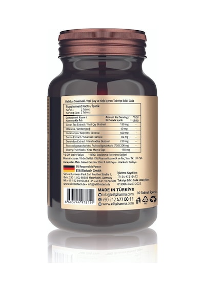 Validus Senna + Hibiscus + Green Tea + Kelp Extract 30 Tablets