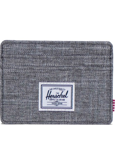 Herschel Charlie Cardholder Raven Crosshatch Uniseks Gri Kartlık - 30065-00919