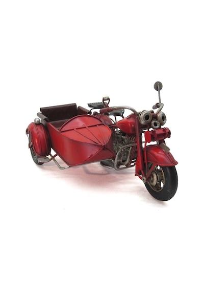 Dekoratif Metal Motosiklet Sepetli 1510A-7917