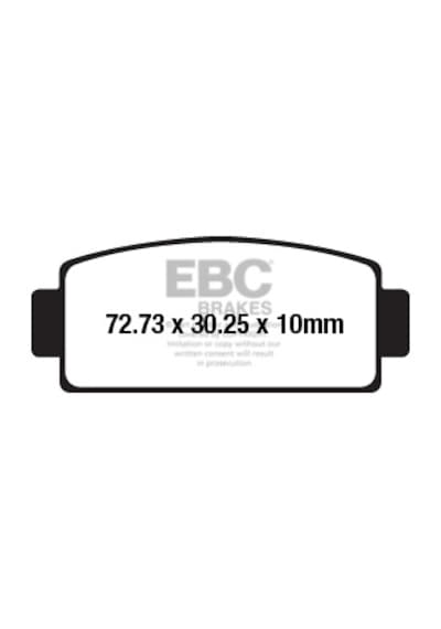 Cf Moto U-force1000 Atv Ebc Arka Sinter Fren Balatası Fa651r