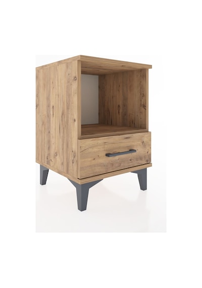 Hyperion Komodin Tek Raflı Tek Çekmeceli 44x44x64 Çam-çam Atlas Çam