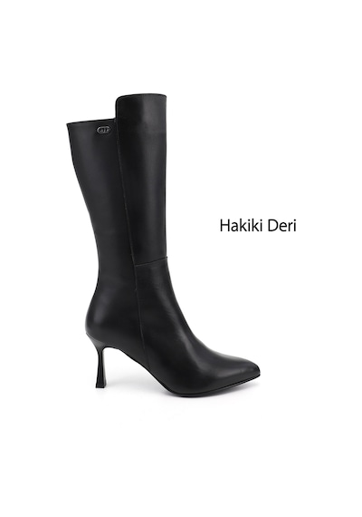 Gönderir Gönderi R Kadın Siyah Fermuarlı Sivri Burun Hakiki Deri Çizme Gkzc13452535