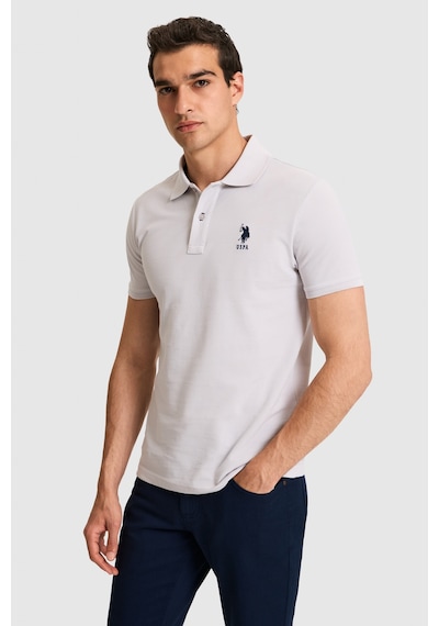 U.s. Polo Assn. Erkek Açık Gri Tişört Basic 50326920-vr001
