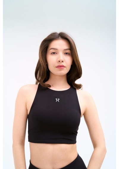 Normal People Nova - Spor Bra / Şeftali Dokulu Peach Skin Kumaş Siyah