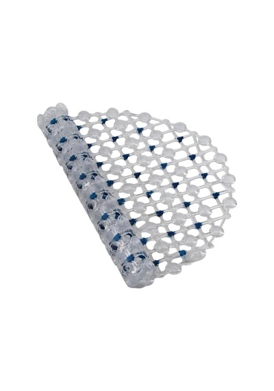 Efe Mark Eko Serisi Banyo - Küvet İçi Kaydırmaz Vantuzlu Oluklu Oval Paspas 63 X 34 Cm, Mavi Diğer