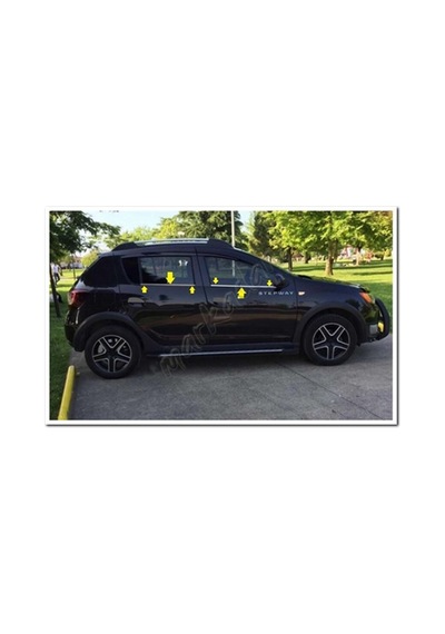 Woc Chrome Dacia Sandero Krom Cam Çıtası 2012 Sonrası 4 Parça Pas