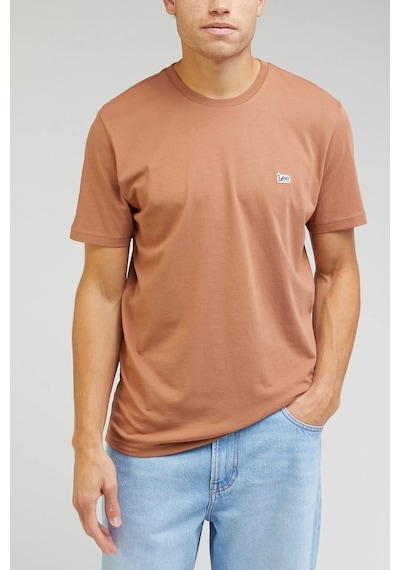 Lee Sıfır Yaka Regular Fit Turuncu Erkek T-shirt L60ufquk 001