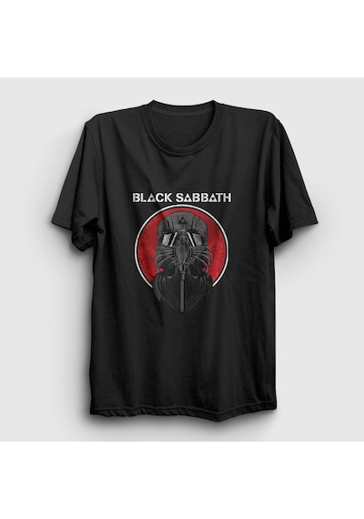 Presmono Unisex The Mask Black Sabbath T-shirt Siyah