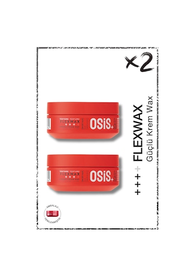 Schwarzkopf Osis Flexwax Ultra Güçlü Krem Flex Wax 2 x 85 ML
