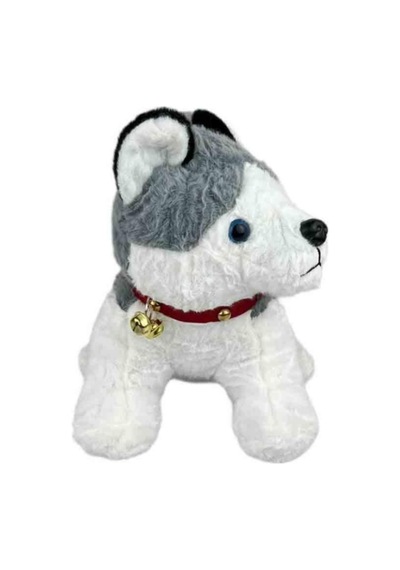 Sevimli Peluş Köpek 40 Cm Uyku Arkadaşim Gri