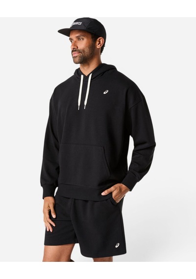 Asics French Terry Relaxed Pullover Hoodıe Erkek Siyah Sweatshirt 2031f449-001
