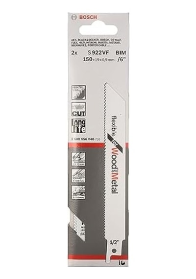 Professional Accessories - Flexible Serisi Ahşap Ve Metal İçin Panter Testere Bıçağı S 922 Vf - 2&apos Li