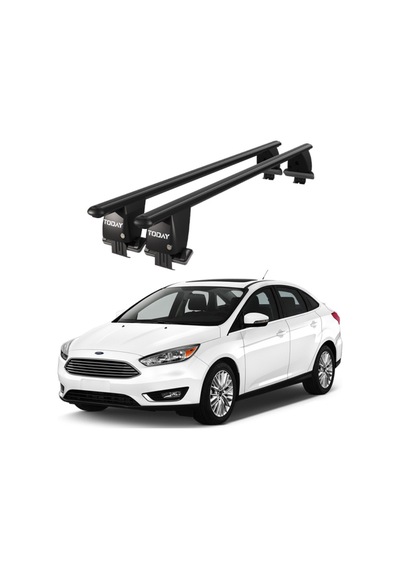 Royal Ford Focus Iıı 2011 - 2018 Uyumlu Siyah Kilitli Ara Atkı Port Bagaj Tavan Barı