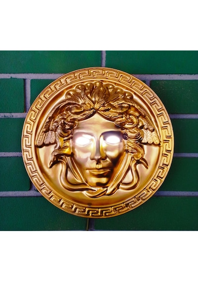 Medusa Duvar Aplik, Çap Ø28 X H7 Cm, 220v 6w Slim Led Spotlu Altın