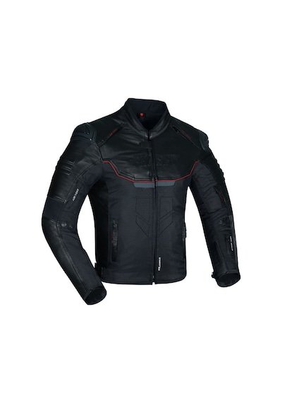 Prosev Falcon Motosiklet Montu 4 Mevsim Maxdura 600-d Dayanıklı Kumaş Deri Motorcu Mont Black