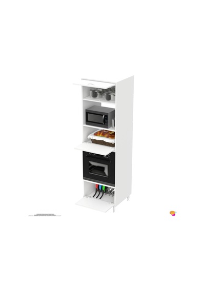 Modilayn Ayaz 60x217x56 Cm Boyutunda Ankastre 3 Kapaklı Mini/midi Mikrodalga Fırın Dolabı Beyaz Modilayn Ayaz 60x217x56 Cm Boyutunda Ankastre 3 Kapaklı Mini/midi Mikrodalga Fırın Dolabı Beyaz