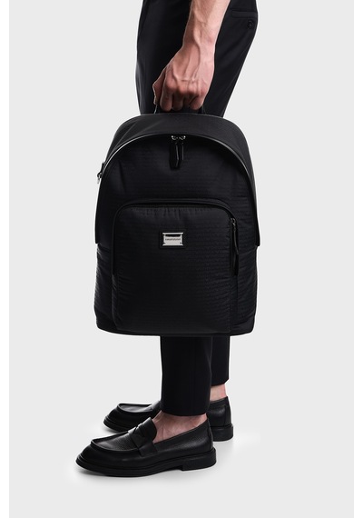 Emporio Armani Ayarlanabilir Omuz Askılı Sırt Çantası Erkek Sırt Çantası Em006563 Af28660 Uc001 Siyah