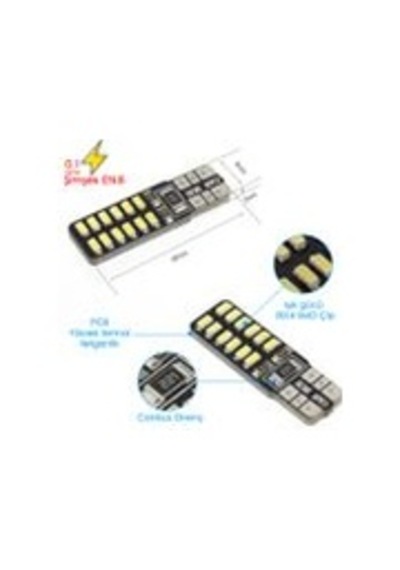 T10 Dipsiz W5w Canbus Park Ampulü 10 Adet