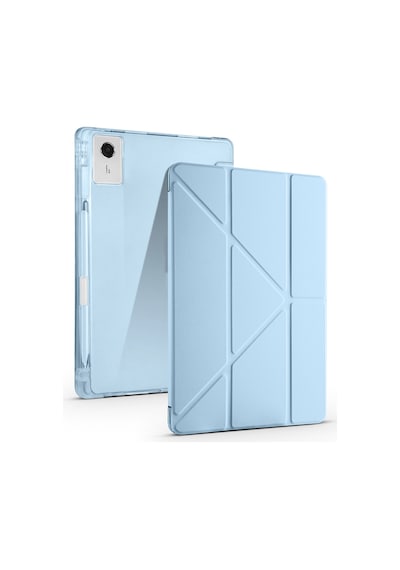 Lenovo Idea Tab Plus 12.1 Tablet Kılıf Kalem Bölmeli Standlı Uyku Modlu Lüx Smart Cover Kapaklı Kılıf