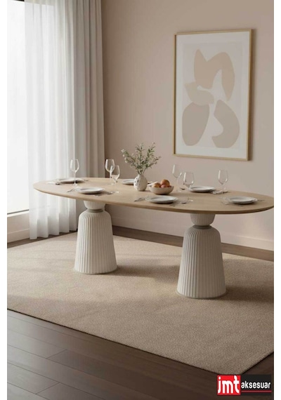 Kapadokpa 72 Cm 2 Adet Yemek Masası, Ofis Ve Toplantı Masası Ayağı Beyaz Beyaz
