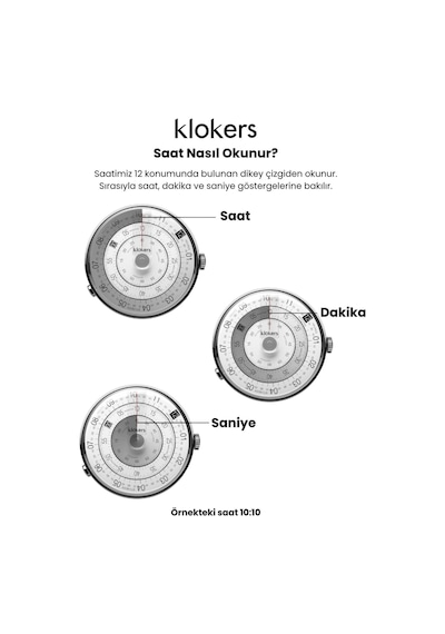 Klokers Klok-01-d1 Erkek Kol Saati Beyaz
