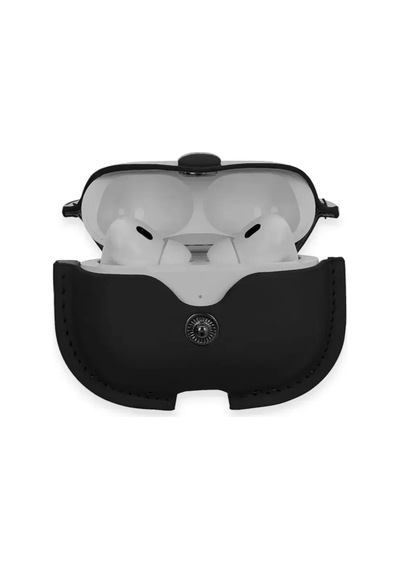 Newface Apple Uyumlu AirPods Pro 2 2.nesil Çanta Deri Kılıf - Siyah Çok Renkli