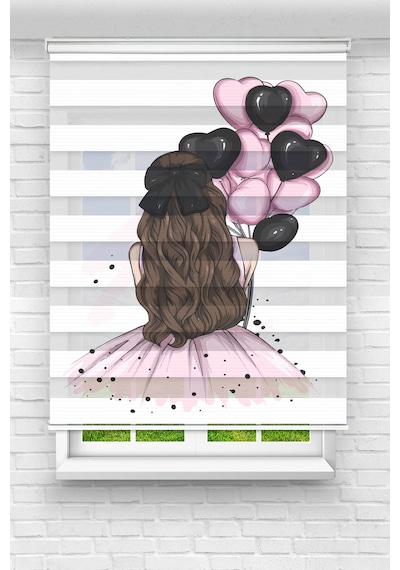 Perdeoutlet38 Baskılı Renkli Kalpli Balonlu Kız Dijital Baskılı Zebra Perde-cocuk Odası-stor Perde Çok Renkli Perdeoutlet38 Baskılı Renkli Kalpli Balonlu Kız Dijital Baskılı Zebra Perde-cocuk Odası-stor Perde Çok Renkli