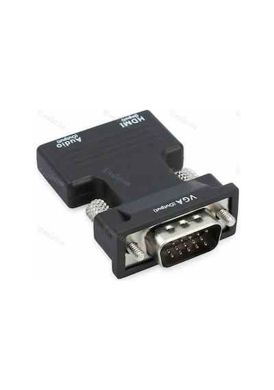 Ses Destekli Hdmı To Vga Çevirici Dönüştürücü 4499A Adaptor Monit