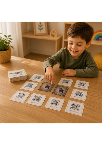 Bakgelal Memory Up Hafıza Kartı Oyunu 140 Fotoğraflı Qr Destekli Eğitici Zeka Oyunu
