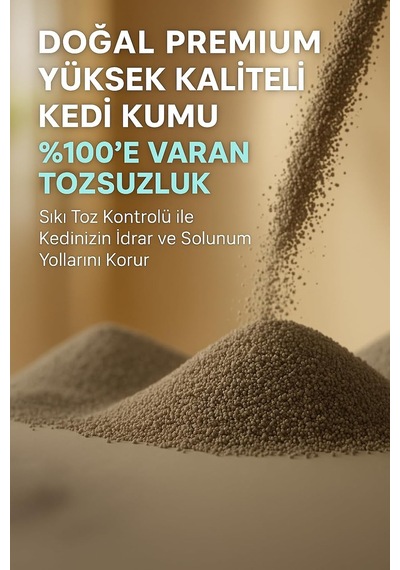 Kokusuz Naturel Kedi Kumu 10lt X 2 Adet