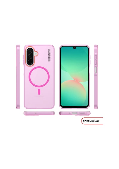 Samsung Galaxy A36 Uyumlu Mat Sert Klein Kılıf Pembe
