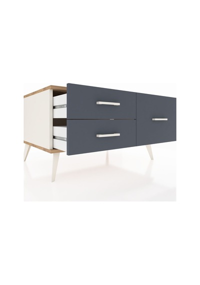 Kronos Şifonyer 3 Raflı 88x59x48 Aytaşı-çam/antrasit Çam/antrasit