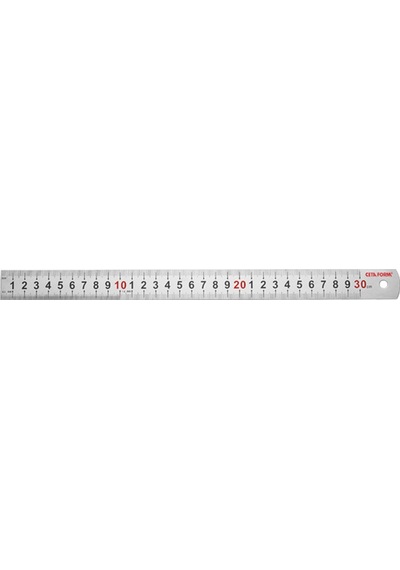 Ceta Form Çelik Cetvel (Paslanmaz Çelik) - 50 cm