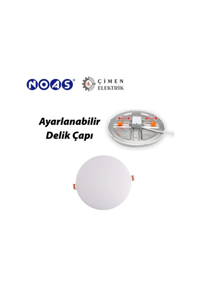 Noas Yl12 1800 18w Işık Sıva Altı Ayarlanabilir Led Spot 6500k Beyaz