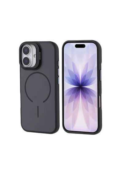Apple Uyumlu iPad iPhone 17 Kılıf M-safe Şarj Özellikli Kamera Standlı Zore Notron Kapak Çok Renkli