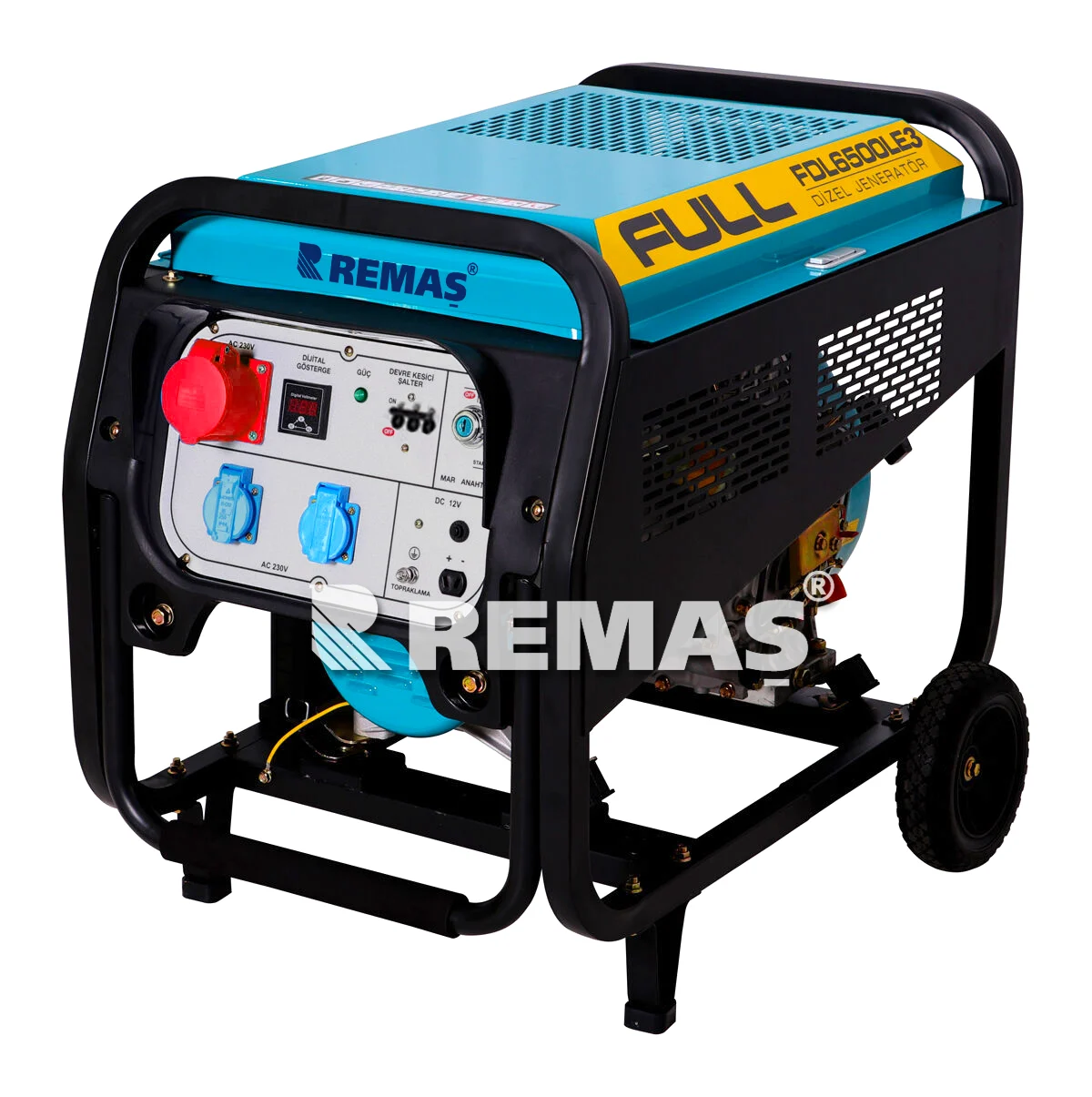Full Fdl 6500 Le3 Marşlı 6.2 Kva Trifaze Dizel Jeneratör