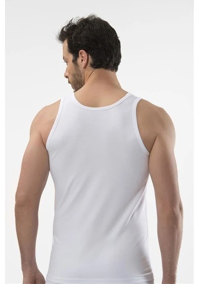 Cacharel 1401 Erkek Atlet - Beyaz Çok Renkli