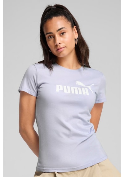Puma Polo Ess No. 1 Logo Para Mujer Kadın Tişört Açık Mavi